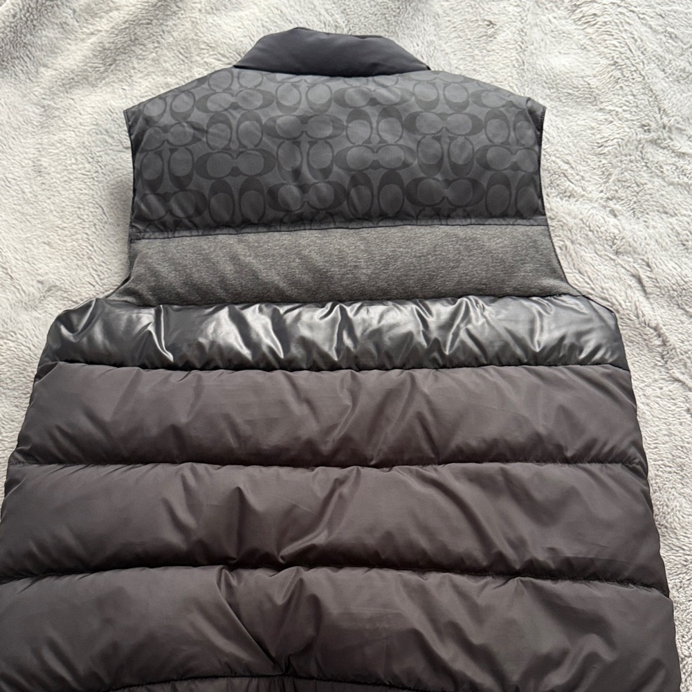 Coach Black Puffer Vest - Picture 6 of 6